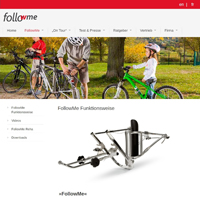 Webseite FollowMe Family-cycling